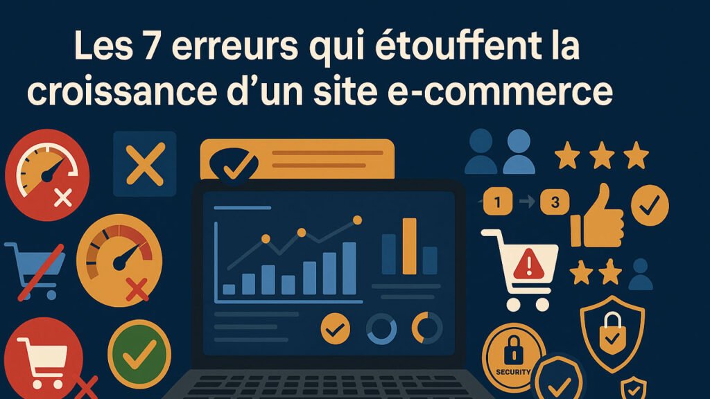 Les 7 erreurs qui étouffent un site e-commerce (et comment les corriger)